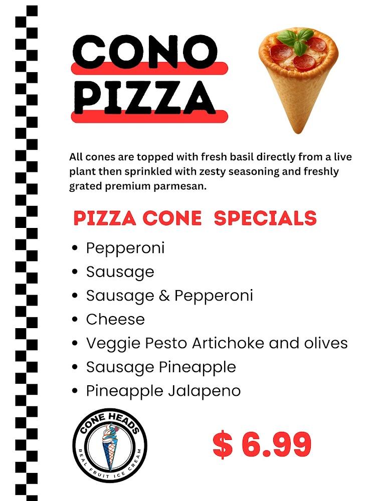 Cone Heads Real Fruit Ice Cream Menu image 3